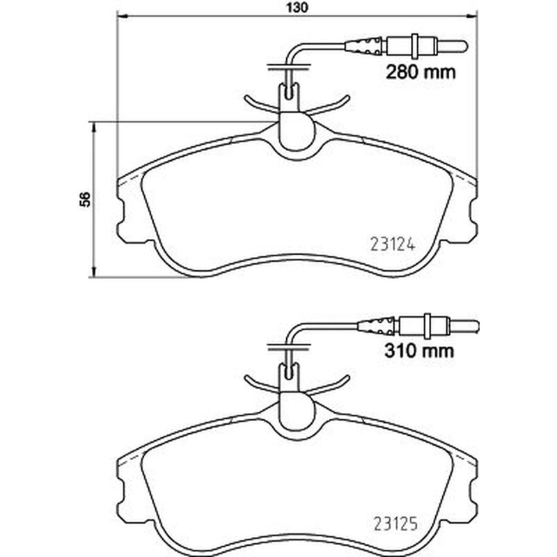 Mintex Front Brake Pad Set MDB1812