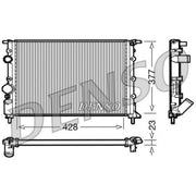 Denso Engine Radiator fits Nissan Kubistar 2003-2009 1.2 1.5