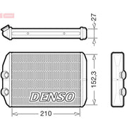 Denso Heater Matrix Core Heat Exchanger DRR23022