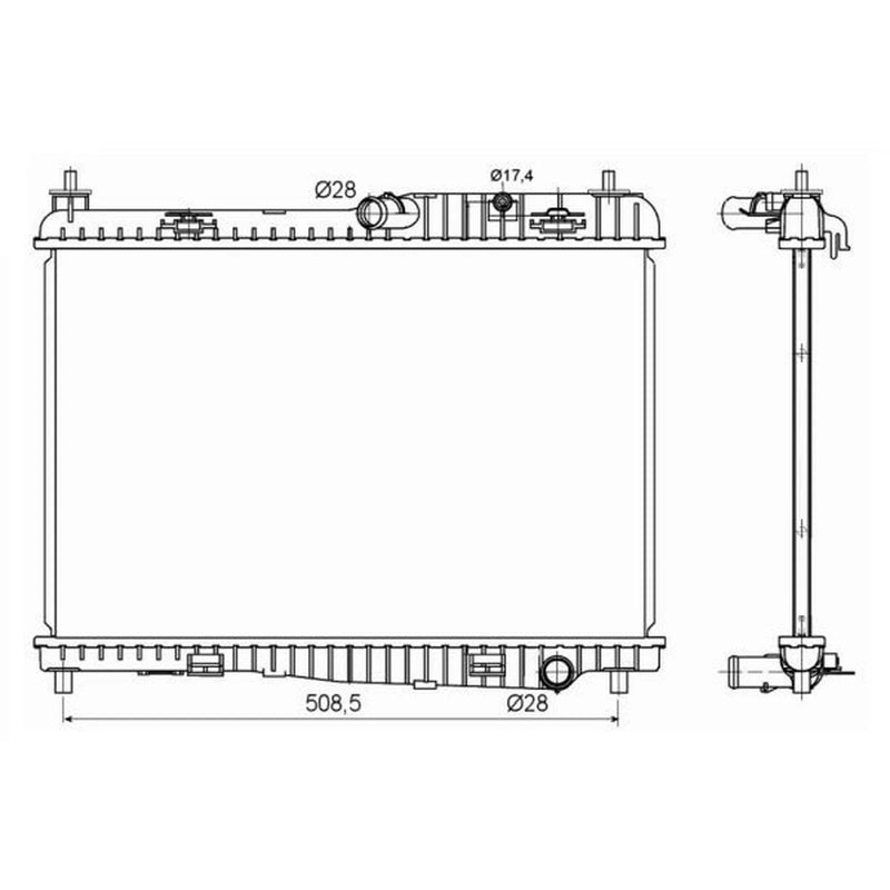 NRF Engine Radiator 53152