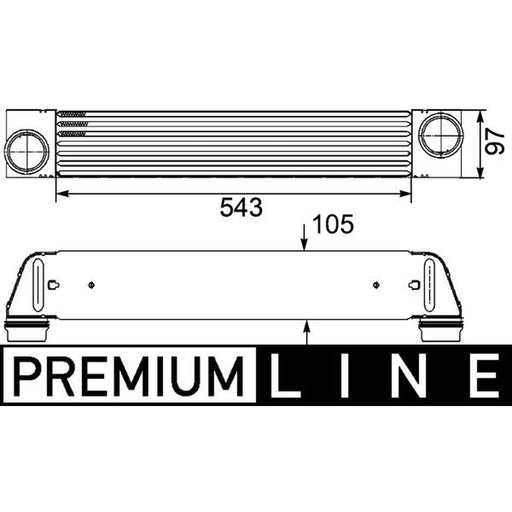 Mahle Intercooler (Charge Air Cooler) CI 189 000P