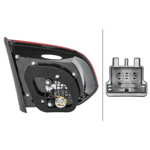 Hella Tail Light / Lamp W16W Right 2TZ 010 409-141