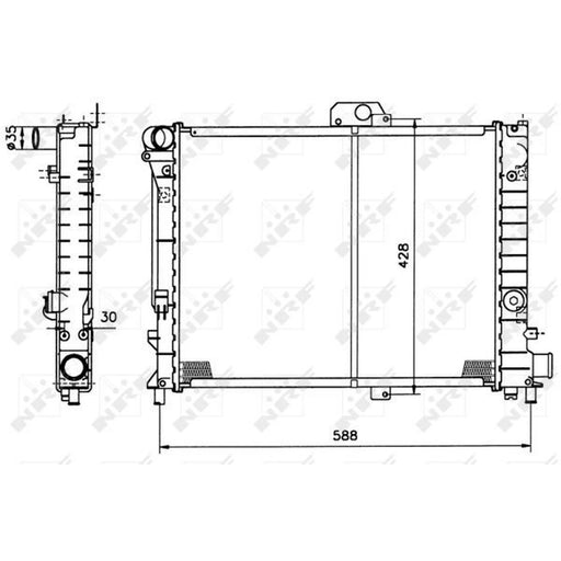 NRF Engine Radiator 504140