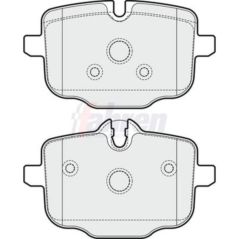 Fahren Rear Brake Pad Set fits BMW 2 2022 on