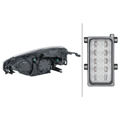 Hella Headlight Headlamp H7/H1 Right 1EH 354 811-061