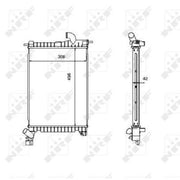 NRF Engine Radiator 507527