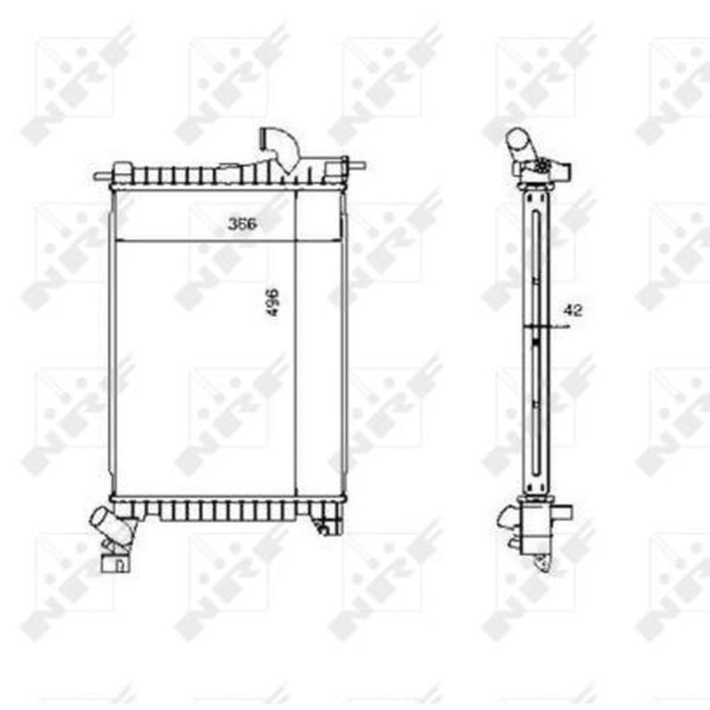 NRF Engine Radiator 507527