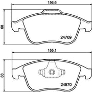 Mintex Front Brake Pad Set MDB3044