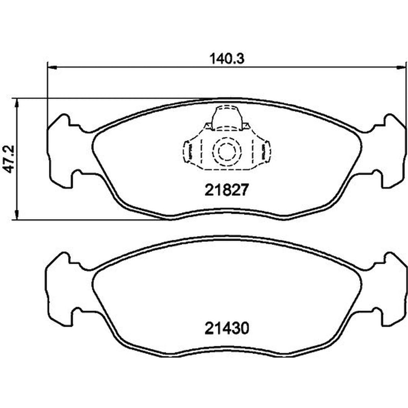 Mintex Front Brake Pad Set MDB1808