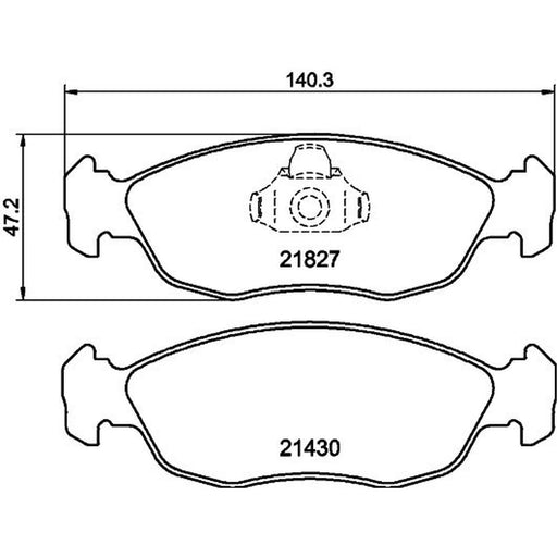 Mintex Front Brake Pad Set MDB1808
