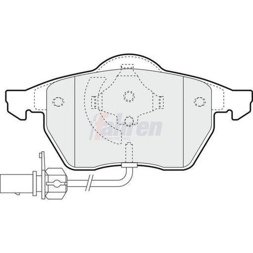Fahren Front Brake Pad Set fits Audi A4 B5 1995-2001 1.8 1.9 2.4 2.5 2.6 2.8