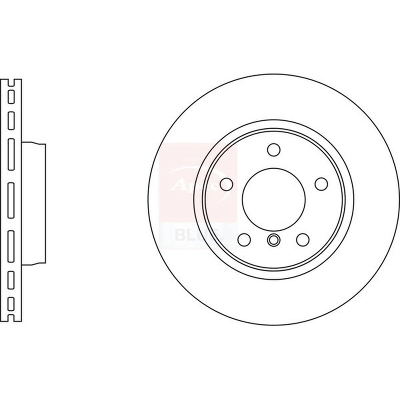 Apec 2 x Vented Front Brake Discs SDK6931-x2