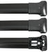 3x Roof Bars Rack Aluminium Black fits Mercedes Vito 1996-2022 - Omtec - Van Life Living