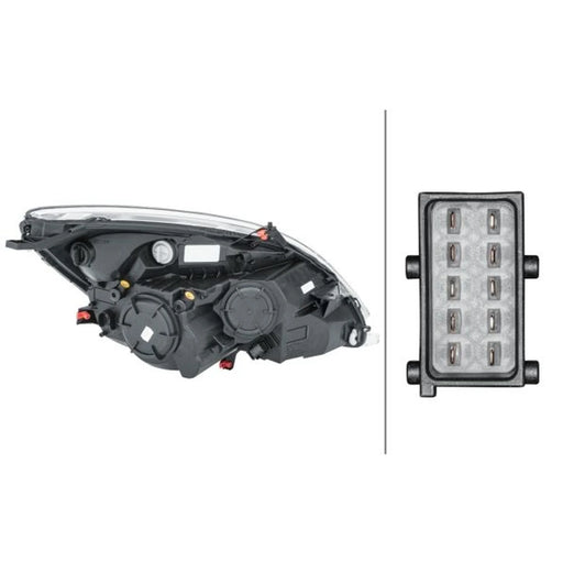 Hella Headlight Headlamp H7/H1 Left 1EJ 354 676-011