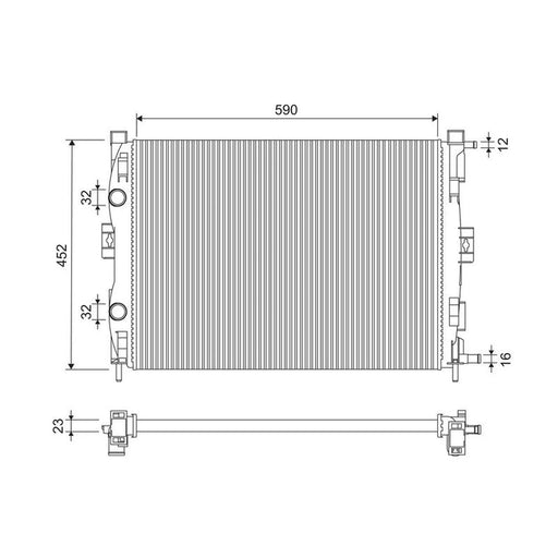 Valeo Engine Radiator 732873