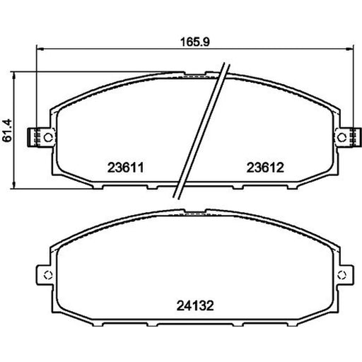Mintex Front Brake Pad Set MDB1902