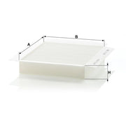 MANN-FILTER Cabin Air Filter (Pollen Filter) below th CU 2338