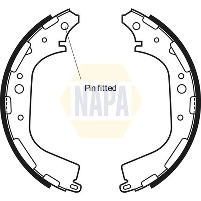NAPA Brake Shoe Set Axle Kit NBS1027