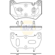NAPA Front Brake Pad Set NBP1914