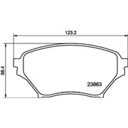 Mintex Front Brake Pad Set MDB2248