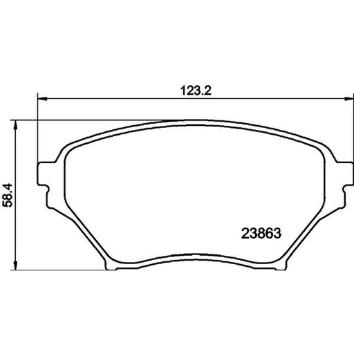 Mintex Front Brake Pad Set MDB2248