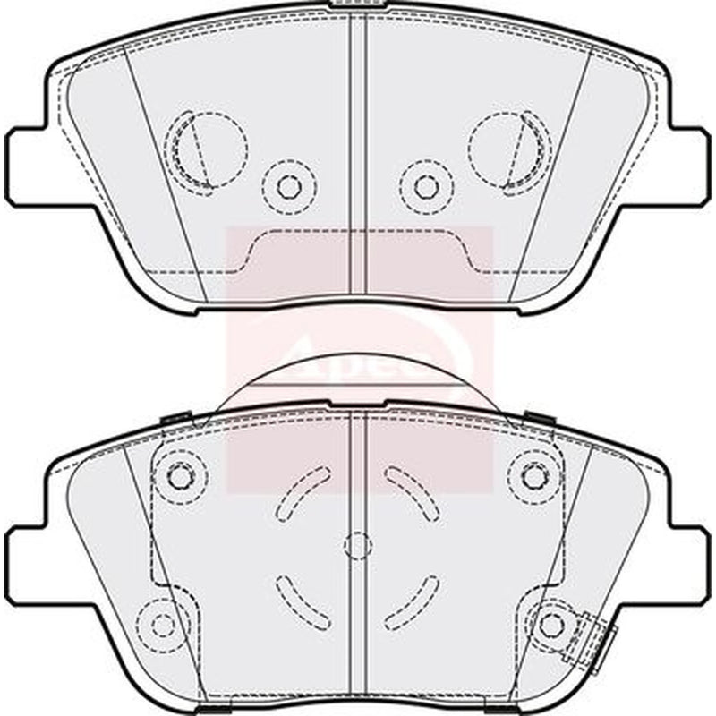 Apec Front Brake Pad Set PAD1755