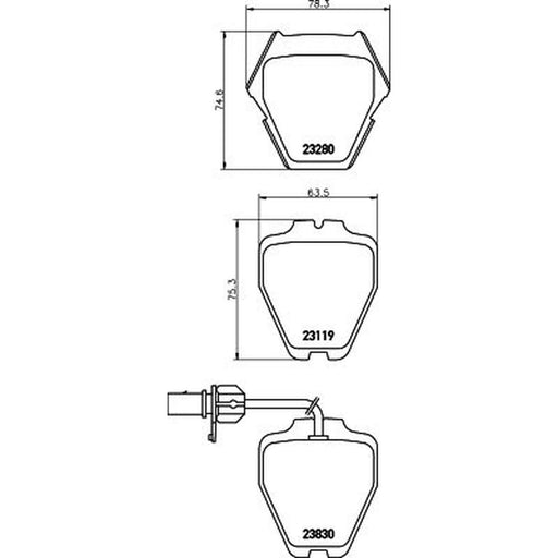 Mintex Front Brake Pad Set MDB2358