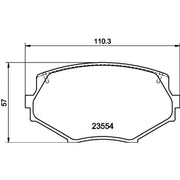 Mintex Front Brake Pad Set MDB1686