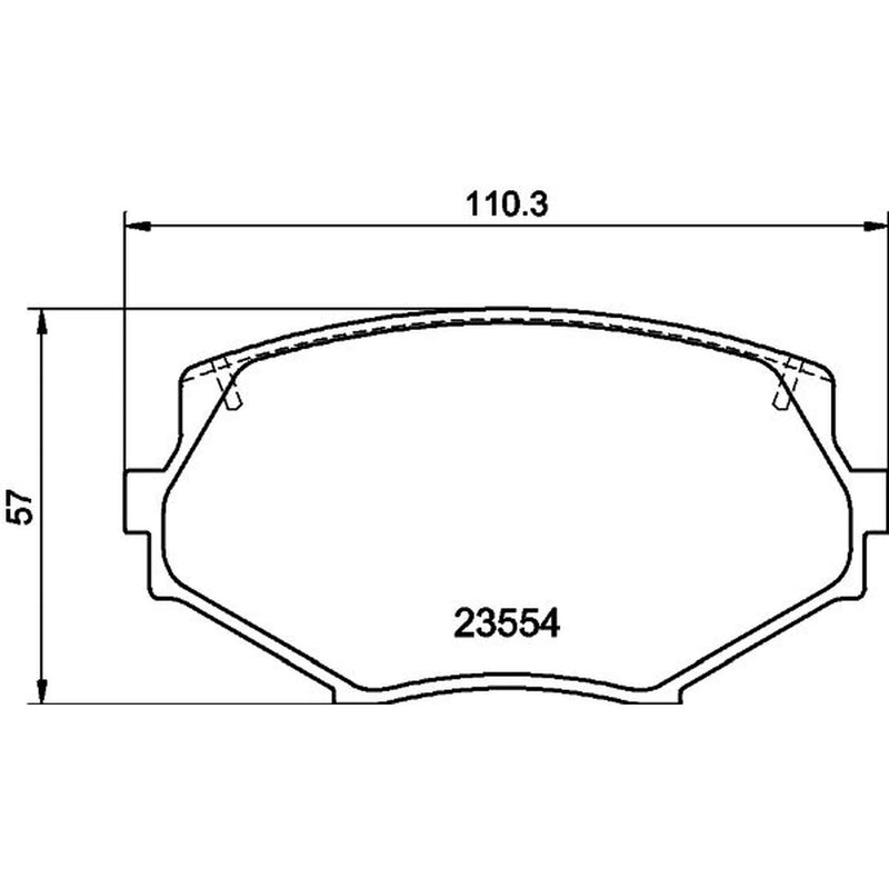 Mintex Front Brake Pad Set MDB1686