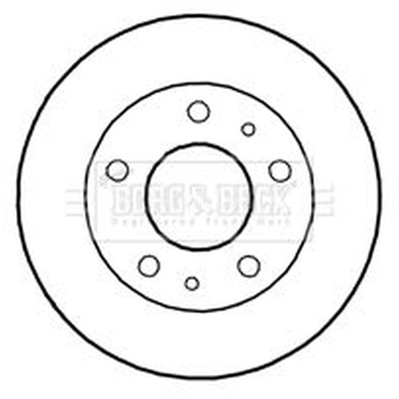 Borg & Beck 2 x Vented Front Brake Discs BBD4802-x2