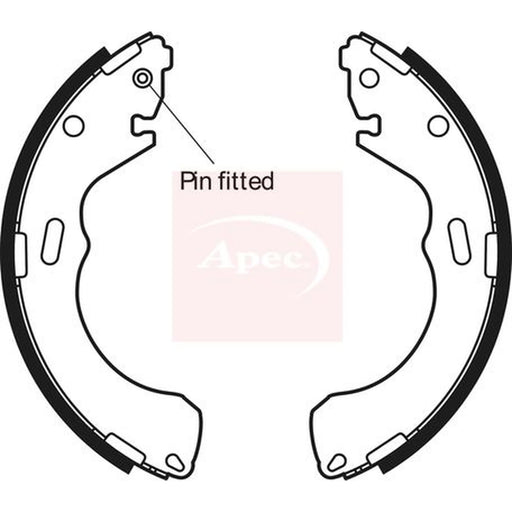 Apec Brake Shoe Set Axle Kit SHU603