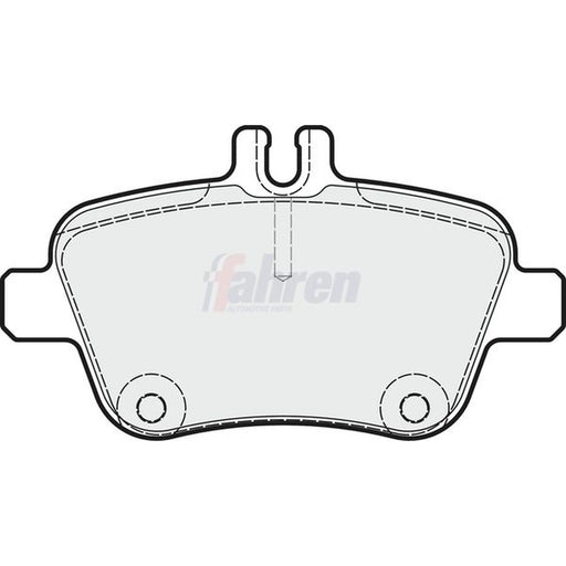 Fahren Rear Brake Pad Set FBP3722