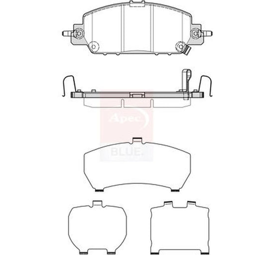 Apec Front Brake Pad Set PD4046