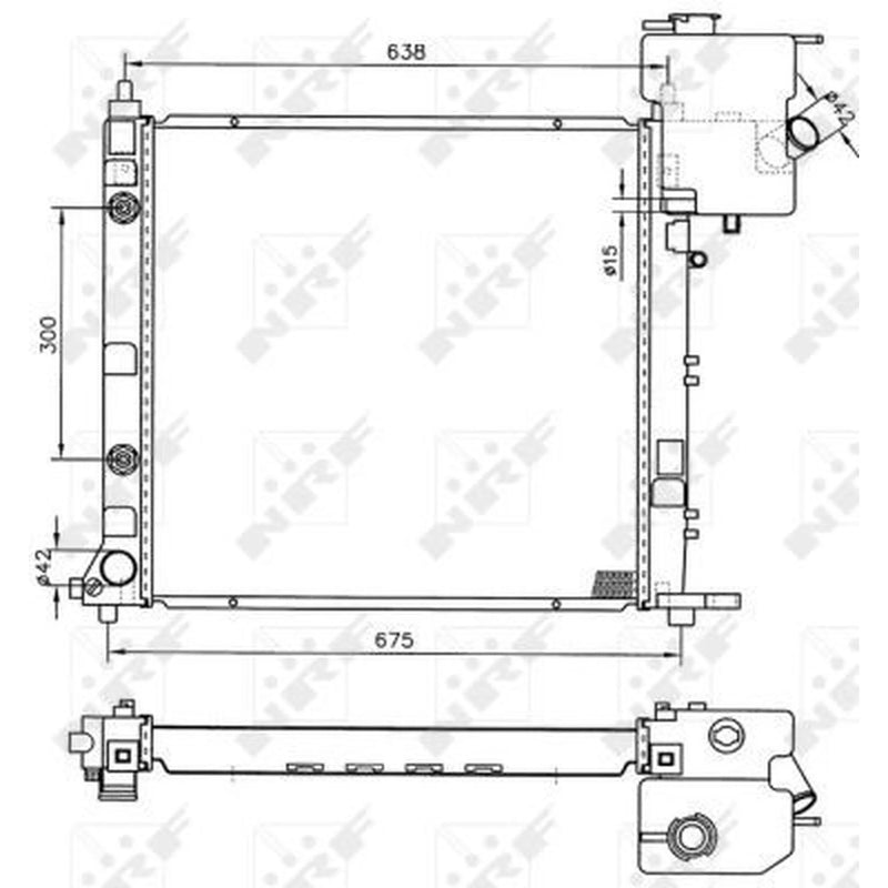 NRF Engine Radiator 50582