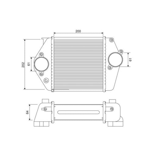 Valeo Intercooler (Charge Air Cooler) 818380