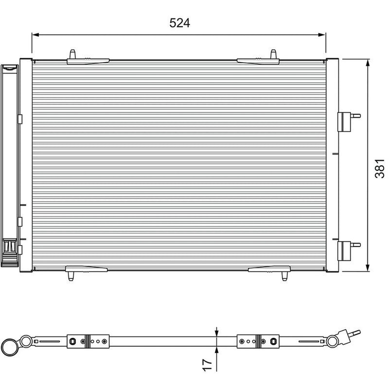 Valeo Air Conditioning Condenser 814406