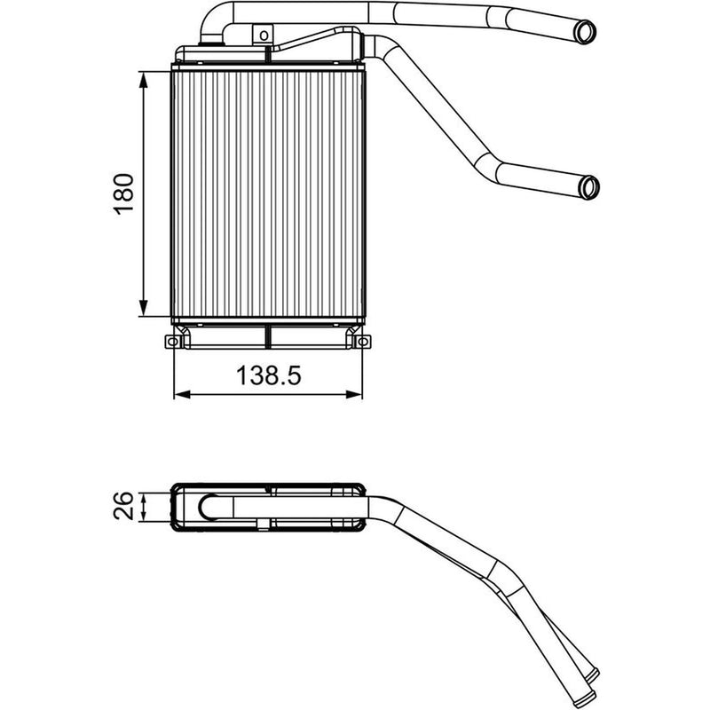 Valeo Heater Matrix Core Heat Exchanger 811546