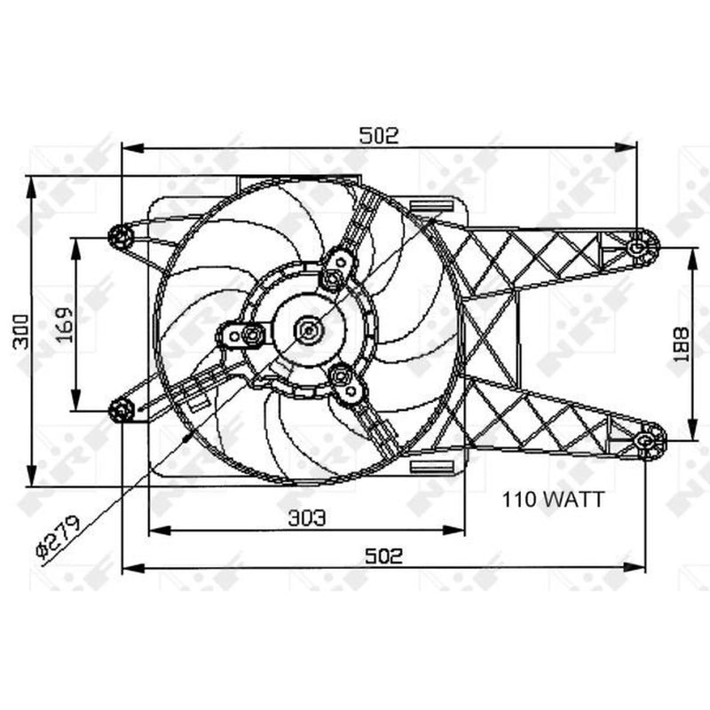 NRF Engine Cooling Fan 47039