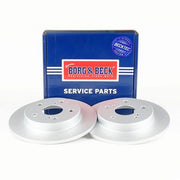 Borg & Beck 2 x Solid Rear Brake Discs BBD5658