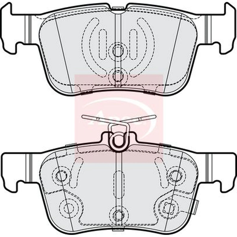 Apec Rear Brake Pad Set PAD2284