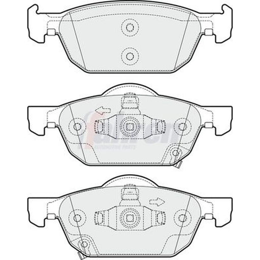 Fahren Front & Rear Brake Discs & Pads fits Honda Accord VIII 2008-2015 2.2
