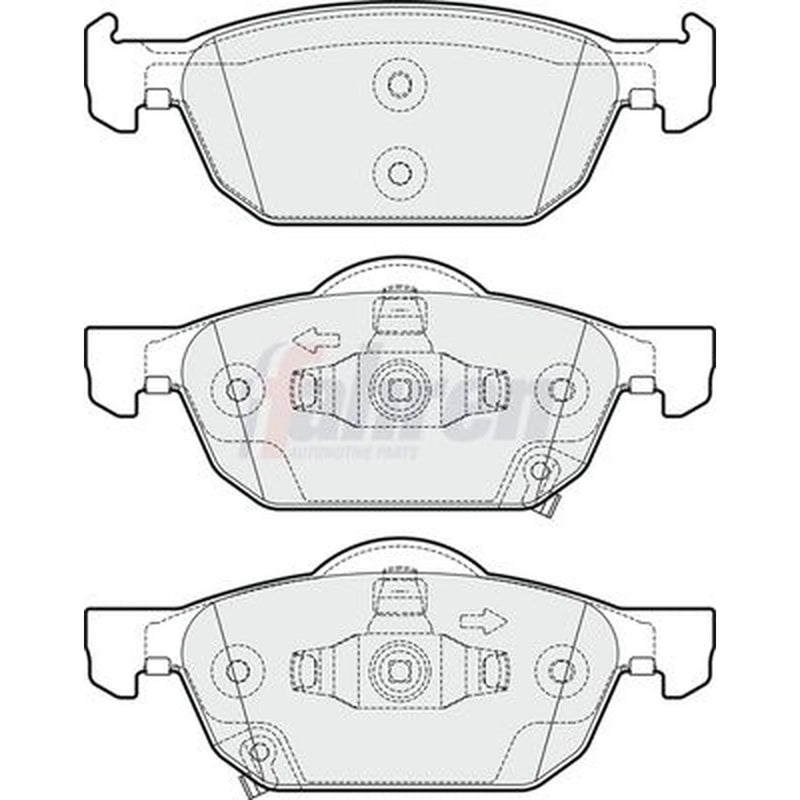 Fahren Front Brake Pad Set fits Honda Accord VIII 2008-2015 2.0 2.2