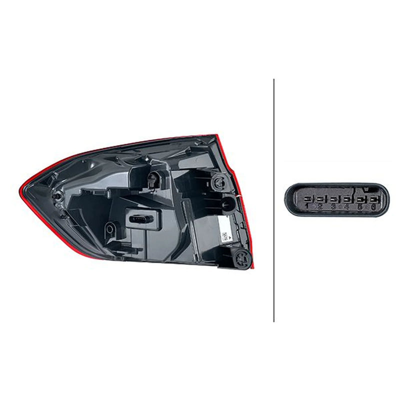Hella Tail Light / Lamp LED Right 2SD 012 147-421