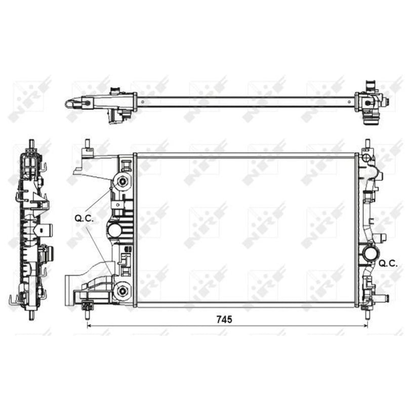 NRF Engine Radiator 53153