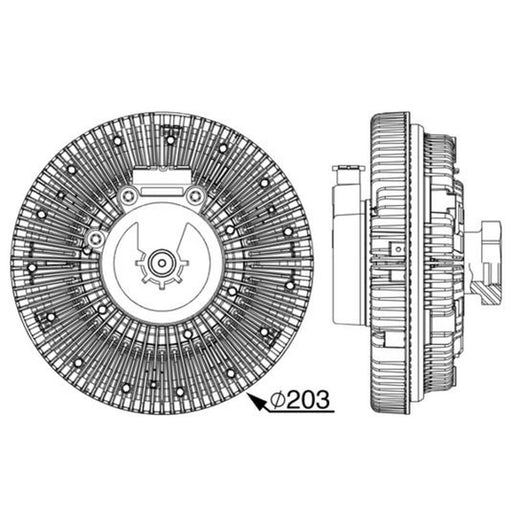 Mahle Radiator Fan Clutch CFC 247 000P