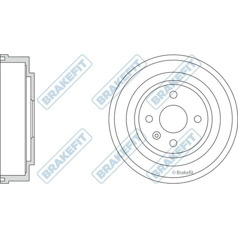 Apec Brake Drum Assembly Rear BDR9051
