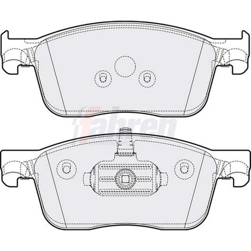 Fahren Front Brake Pad Set fits Citroën C4 Spacetourer 2018-2019 1.2 1.5 1.6 2.0