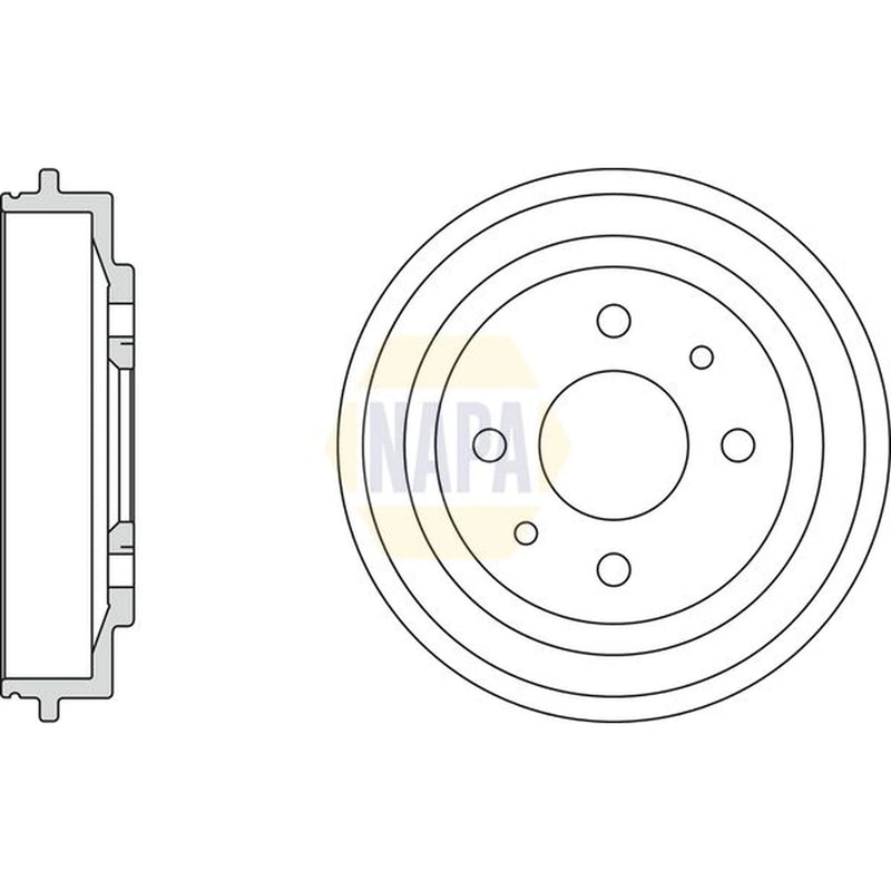 NAPA Brake Drum Assembly Rear NDR1002