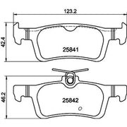 Mintex Rear Brake Pad Set MDB3442