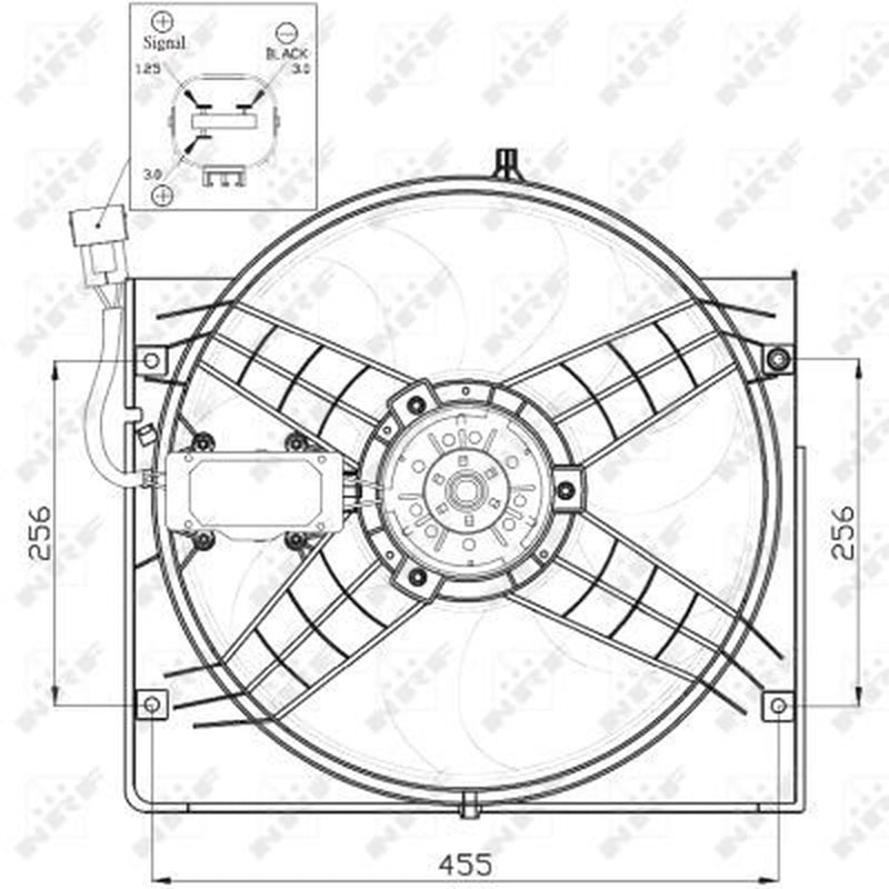NRF Engine Cooling Fan 47442